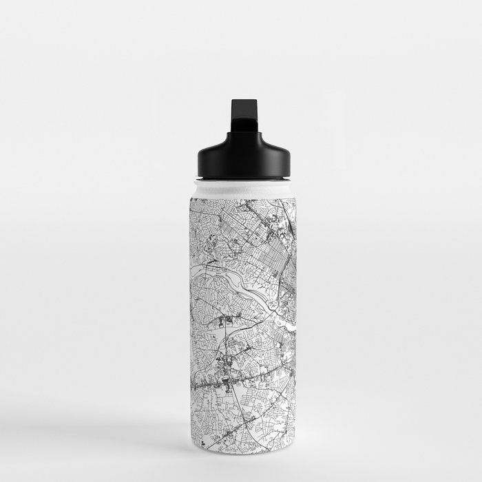 Richmond White Map Water Bottle Gallery Image 3