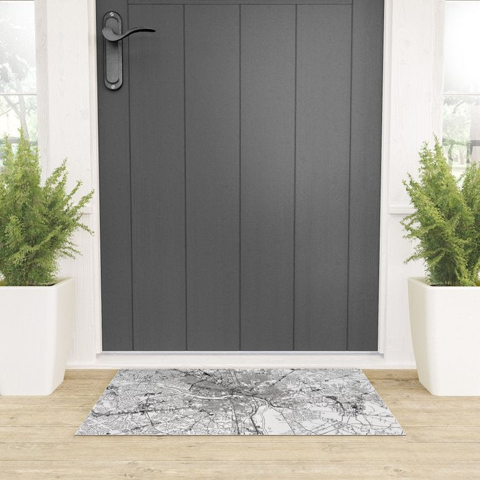 Richmond White Map Welcome Mat Gallery Image 3