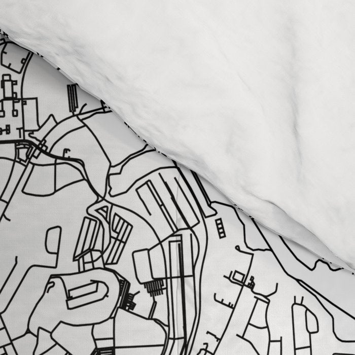 Richmond White Map Comforter Gallery Image 4
