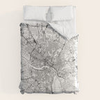 Richmond White Map Duvet Cover Gallery Image 6