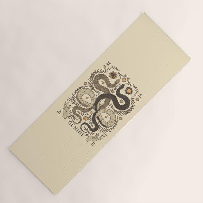 Gemini, The Twins Yoga Mat Gallery Image 1