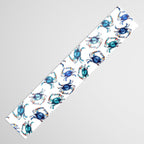 Watercolor Blue Crab Table Runner Gallery Image 3