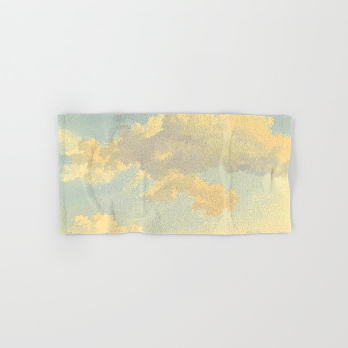 Watercolor Sunrise Clouds Heavenly Pastel Warm Colors Towels Gallery Image 1