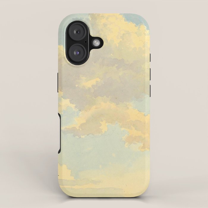 Watercolor Sunrise Clouds Heavenly Pastel Warm Colors iPhone Case Gallery Image 1
