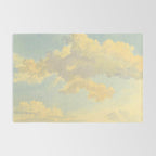 Watercolor Sunrise Clouds Heavenly Pastel Warm Colors Rug Gallery Image 2