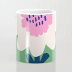Sunflower - green & pink Coffee Mug Gallery Image 4