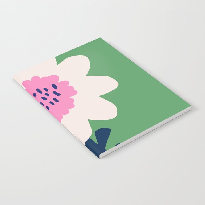 Sunflower - green & pink Notebook Gallery Image 2