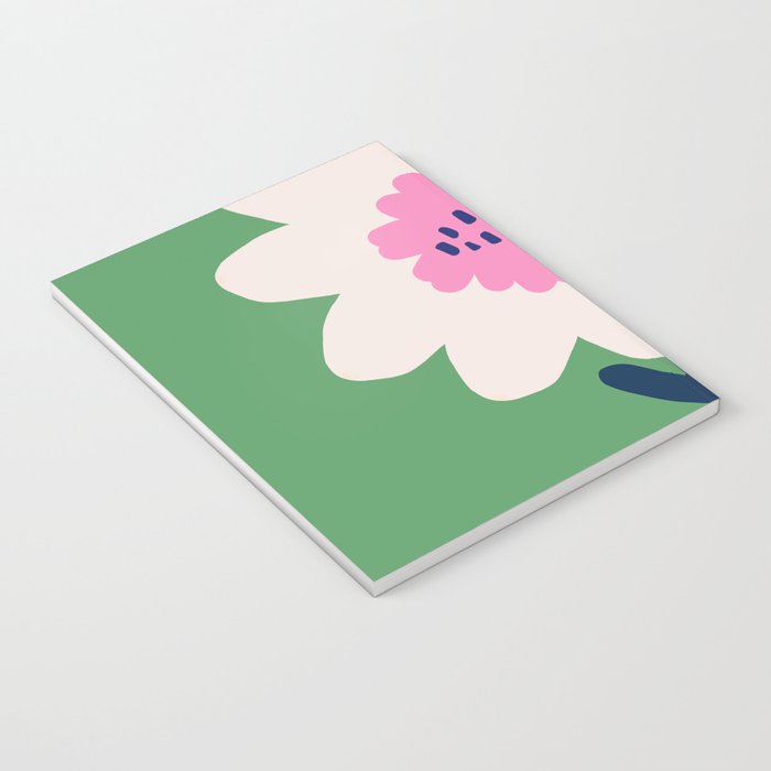 Sunflower - green & pink Notebook Gallery Image 3