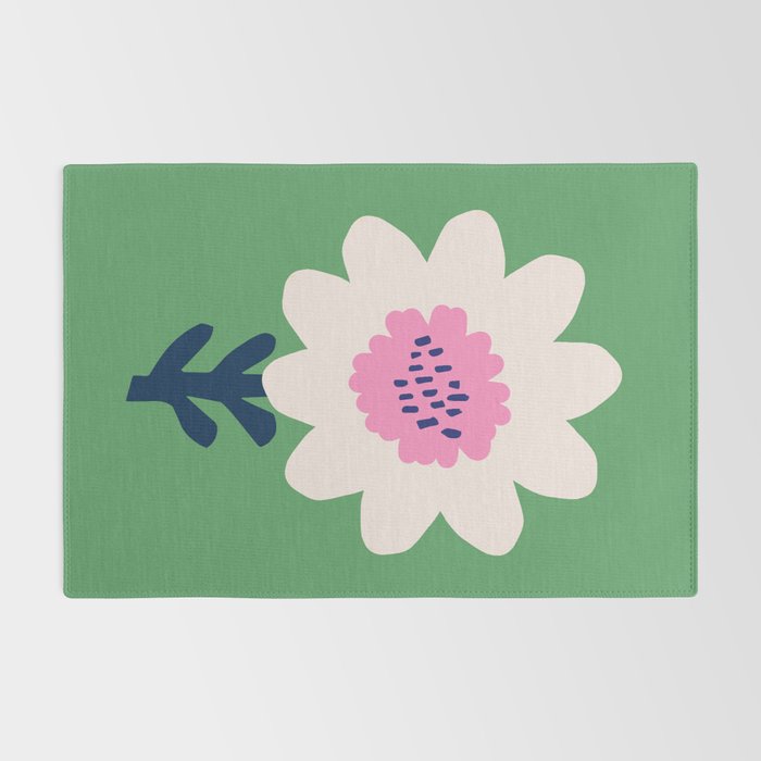 Sunflower - green & pink Rug Gallery Image 2