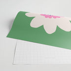 Sunflower - green & pink Wrapping Paper Gallery Image 2