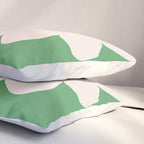 Sunflower - green & pink Pillow Sham Gallery Image 3