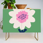 Sunflower - green & pink Credenza Gallery Image 1