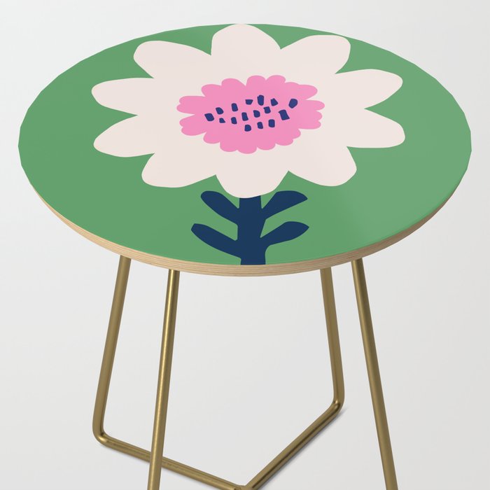 Sunflower - green & pink Side Table Gallery Image 2