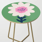 Sunflower - green & pink Side Table Gallery Image 2