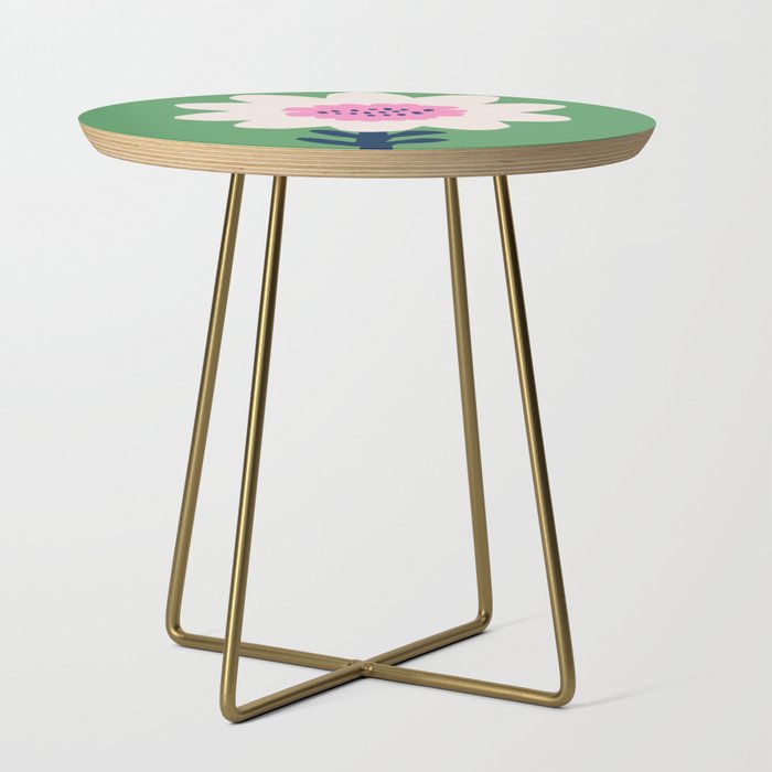 Sunflower - green & pink Side Table Gallery Image 1