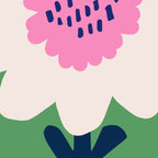 Sunflower - green & pink Coffee Mug Gallery Image 2