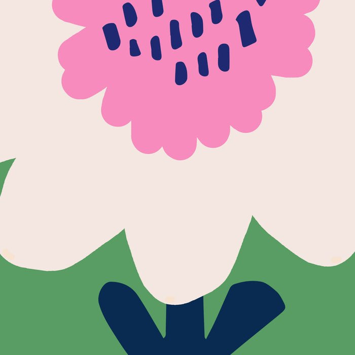 Sunflower - green & pink Coffee Mug Gallery Image 2