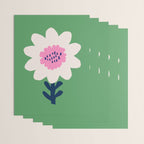 Sunflower - green & pink Wrapping Paper Gallery Image 3