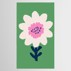 Sunflower - green & pink Tablecloth Gallery Image 2