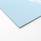 Coastal Minimalist Mid Century Modern Fish in Cool Light Blue White Brown Welcome Mat Gallery Image 2