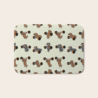 Olympic Lifting Dachshund Bath Mat Gallery Image 1