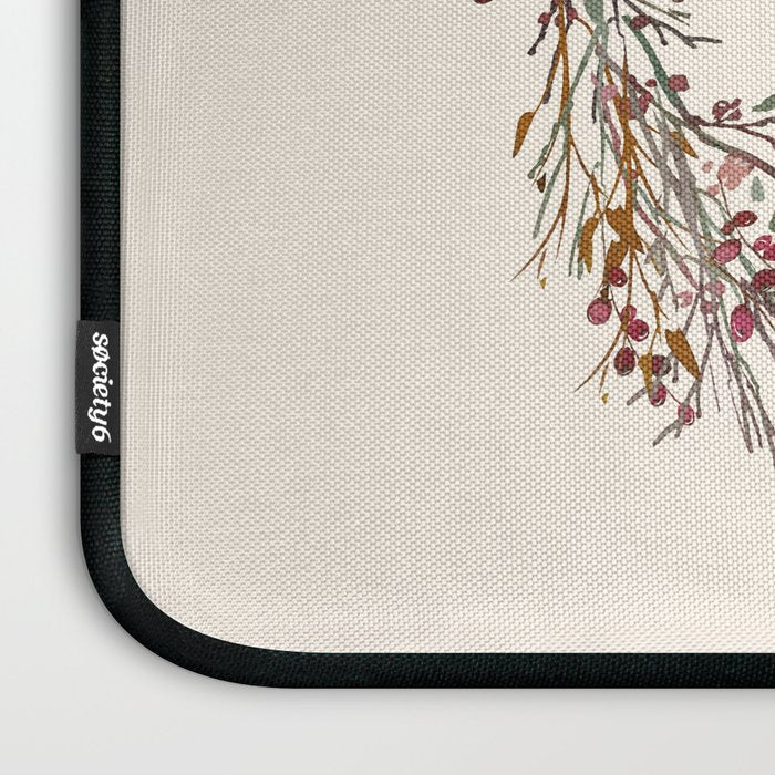 Merry Christmas Wreath Laptop Sleeve Gallery Image 3