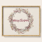 Merry Christmas Wreath Serving Tray Gallery Image 1