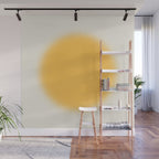 Abstraction_SUN_YELLOW_CIRCLE_BLUR_LOVE_POP_ART_0602A Wall Mural Gallery Image 1
