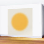 Abstraction_SUN_YELLOW_CIRCLE_BLUR_LOVE_POP_ART_0602A Wall Mural Gallery Image 2