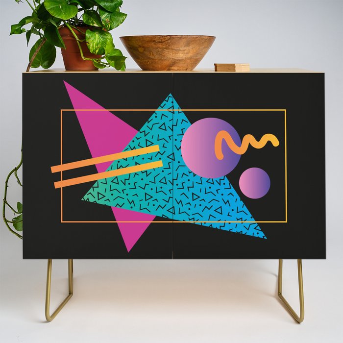 Memphis Pattern 24 - 80s / 90s Retro Credenza Gallery Image 1