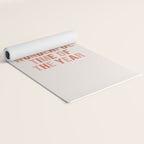 The Most Wonderful Time Of The Year Warm Pink Yoga Mat Gallery Image 2