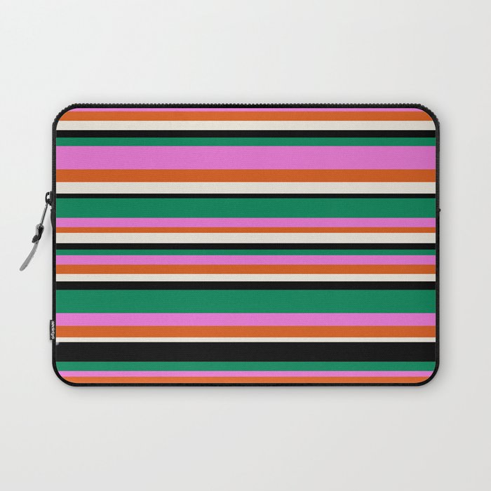 Classic Stripes XIV - Bold Retro Laptop Sleeve Gallery Image 1