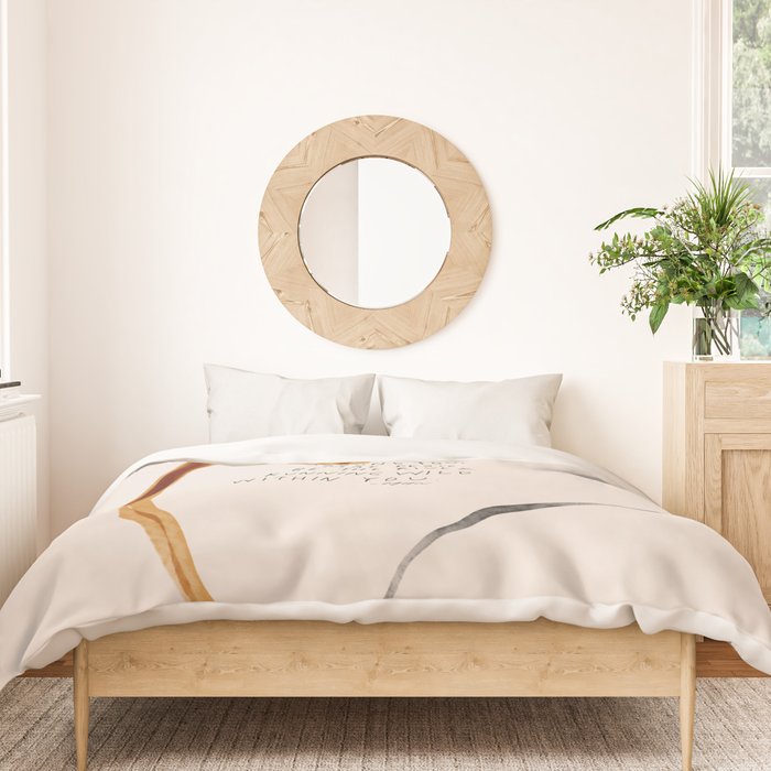 For All That Has Changed Around You, May Peace Be The River Running Wild Within You. Duvet Cover Gallery Image 3