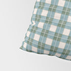 Green, Blue, and Ivory Traditional Plaid Pattern Pillow Sham Gallery Image 4