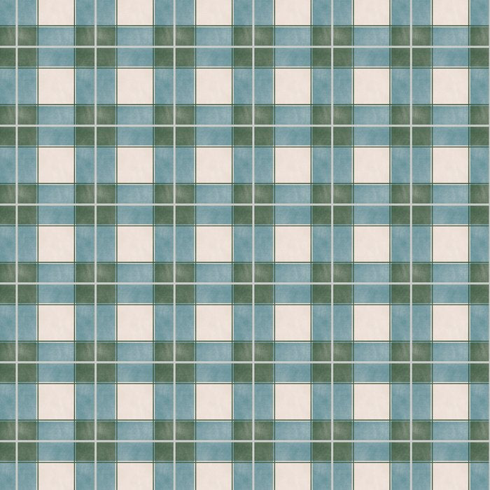 Green, Blue, and Ivory Traditional Plaid Pattern Coffee Mug Gallery Image 2