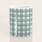 Green, Blue, and Ivory Traditional Plaid Pattern Coffee Mug Gallery Image 4