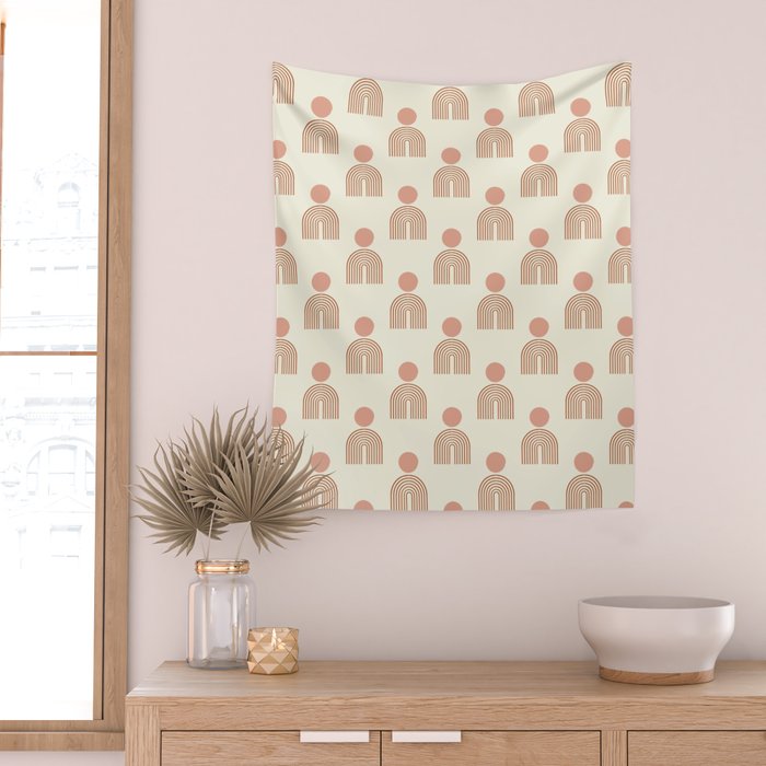 Full moon rainbow pattern collection SS01 Wall Tapestry Gallery Image 2