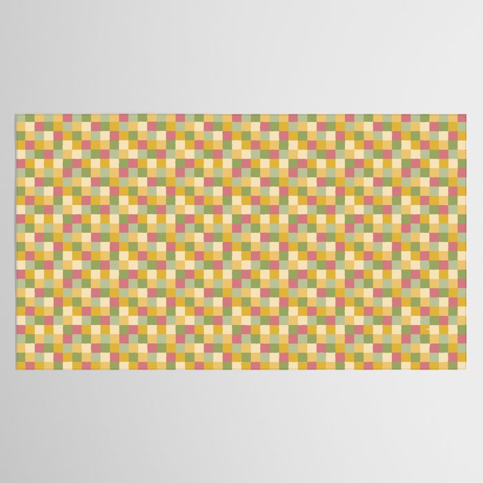  Bold Vintage Checks Pattern - Small XIX Tablecloth Gallery Image 2
