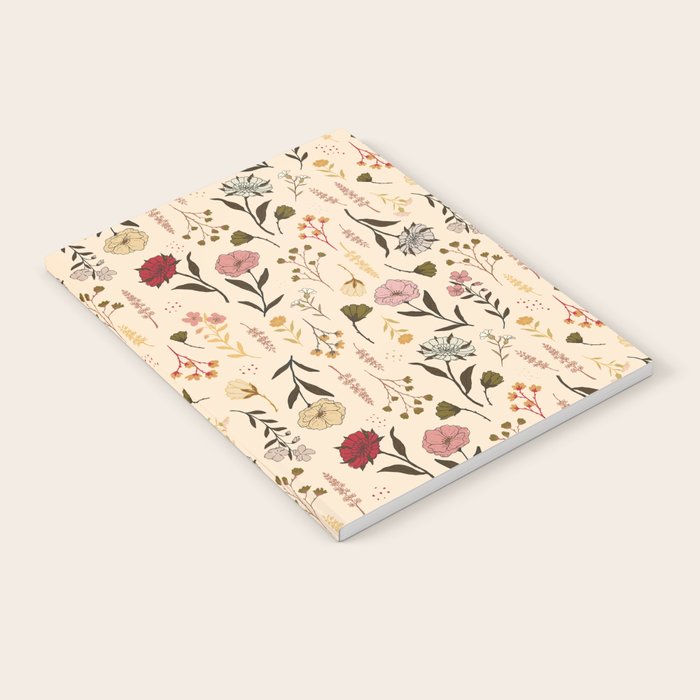 Spring Garden Flower Collection - Cream Notebook Gallery Image 2