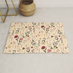 Spring Garden Flower Collection - Cream Rug Gallery Image 1