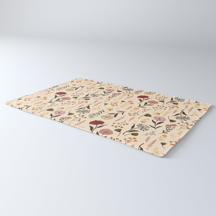 Spring Garden Flower Collection - Cream Rug Gallery Image 3