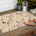 Spring Garden Flower Collection - Cream Outdoor Rug Gallery Image 2