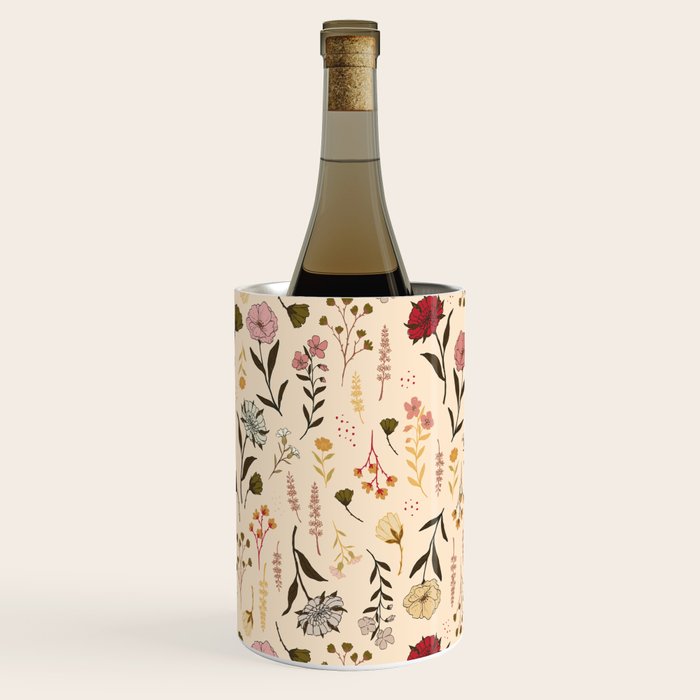 Spring Garden Flower Collection - Cream Wine Chiller Gallery Image 1