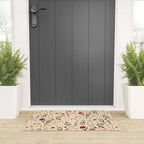 Spring Garden Flower Collection - Cream Welcome Mat Gallery Image 3