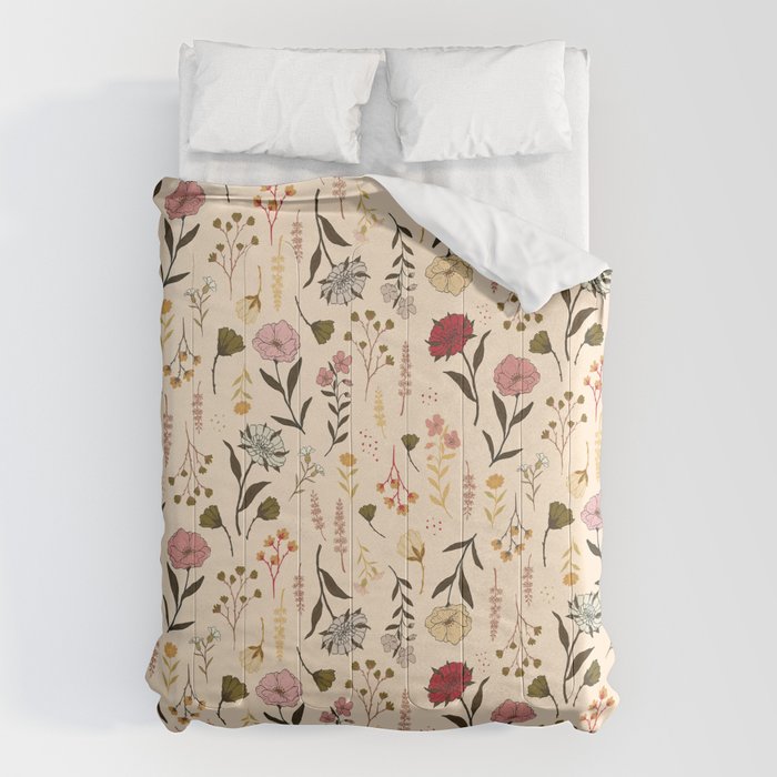 Spring Garden Flower Collection - Cream Comforter Gallery Image 6