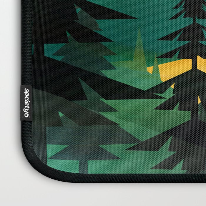 Colorful Morning in the Mountain Forest Laptop Sleeve Gallery Image 3