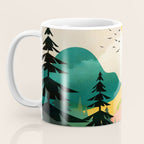 Colorful Morning in the Mountain Forest Coffee Mug Gallery Image 3