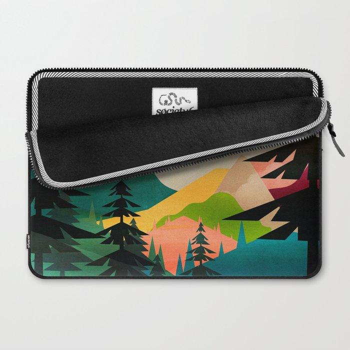 Colorful Morning in the Mountain Forest Laptop Sleeve Gallery Image 2