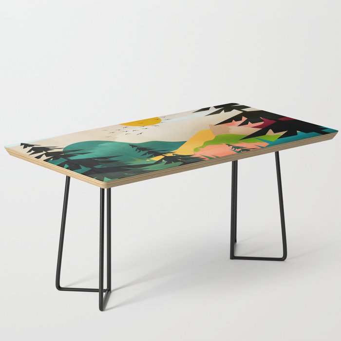 Colorful Morning in the Mountain Forest Coffee Table Gallery Image 1