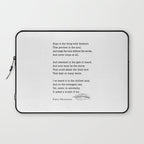 Emily Dickinson Hope is the thing with feathers  Laptop Sleeve Gallery Image 1